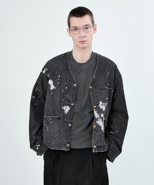 Lee x BELPER x M】PAINT ENGINIEER SHORT JACKET（デニムジャケット