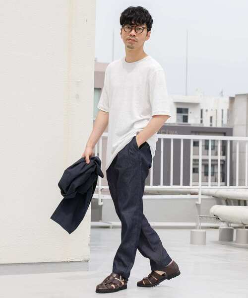 URBAN RESEARCH ROSSO MEN（アーバンリサーチロッソメン）の「『WEB限定』『XLサイズあり』リネン混カノコクルーTシャツ（Tシャツ/カットソー・メンズ・アイボリー/チャコールグレー/ブラウン/カーキ/ブラック・SMALL/MEDIUM/LARGE/X-LARGE）」の10枚目の写真