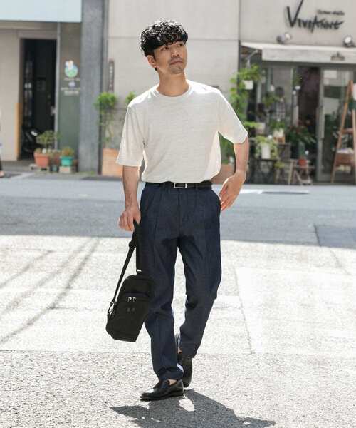 URBAN RESEARCH ROSSO MEN（アーバンリサーチロッソメン）の「『WEB限定』『XLサイズあり』リネン混カノコクルーTシャツ（Tシャツ/カットソー・メンズ・アイボリー/チャコールグレー/ブラウン/カーキ/ブラック・SMALL/MEDIUM/LARGE/X-LARGE）」の15枚目の写真