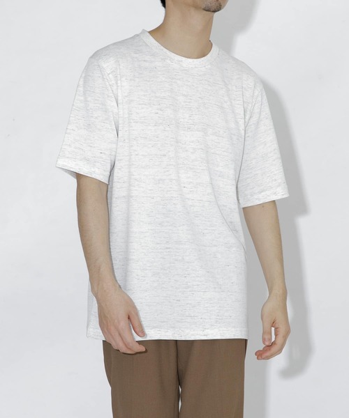 URBAN RESEARCH ROSSO MEN（アーバンリサーチロッソメン）の「『WEB限定』『XLサイズあり』リネン混カノコクルーTシャツ（Tシャツ/カットソー・メンズ・アイボリー/チャコールグレー/ブラウン/カーキ/ブラック・SMALL/MEDIUM/LARGE/X-LARGE）」の16枚目の写真