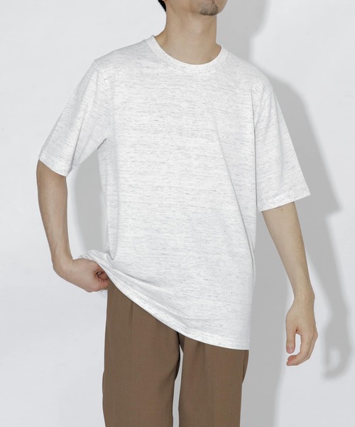 URBAN RESEARCH ROSSO MEN（アーバンリサーチロッソメン）の「『WEB限定』『XLサイズあり』リネン混カノコクルーTシャツ（Tシャツ/カットソー・メンズ・アイボリー/チャコールグレー/ブラウン/カーキ/ブラック・SMALL/MEDIUM/LARGE/X-LARGE）」の17枚目の写真