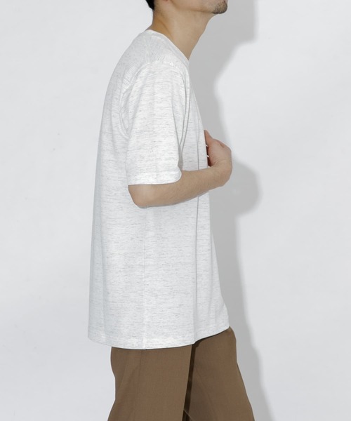 URBAN RESEARCH ROSSO MEN（アーバンリサーチロッソメン）の「『WEB限定』『XLサイズあり』リネン混カノコクルーTシャツ（Tシャツ/カットソー・メンズ・アイボリー/チャコールグレー/ブラウン/カーキ/ブラック・SMALL/MEDIUM/LARGE/X-LARGE）」の20枚目の写真