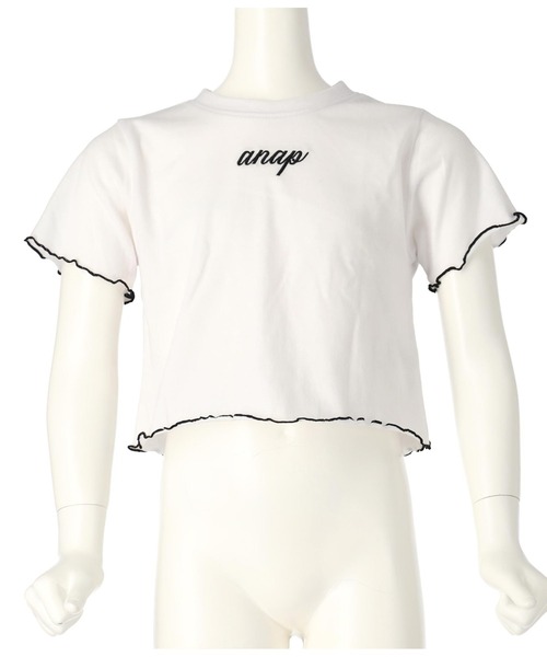 ANAP kids（アナップキッズ）の「Tシャツ ×レースアップ ビスチェ セット トップス（Tシャツ/カットソー・キッズ・ブラック/ブルー・110/120/130）」の14枚目の写真