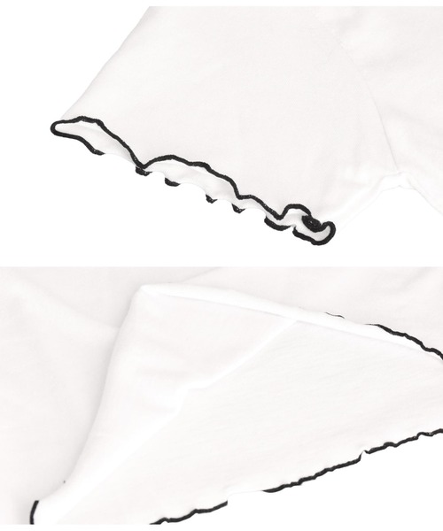 ANAP kids（アナップキッズ）の「Tシャツ ×レースアップ ビスチェ セット トップス（Tシャツ/カットソー・キッズ・ブラック/ブルー・110/120/130）」の18枚目の写真