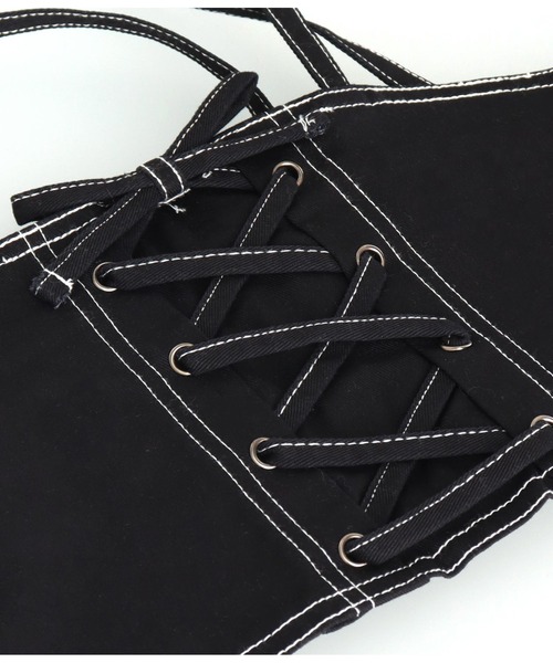 ANAP kids（アナップキッズ）の「Tシャツ ×レースアップ ビスチェ セット トップス（Tシャツ/カットソー・キッズ・ブラック/ブルー・110/120/130）」の19枚目の写真