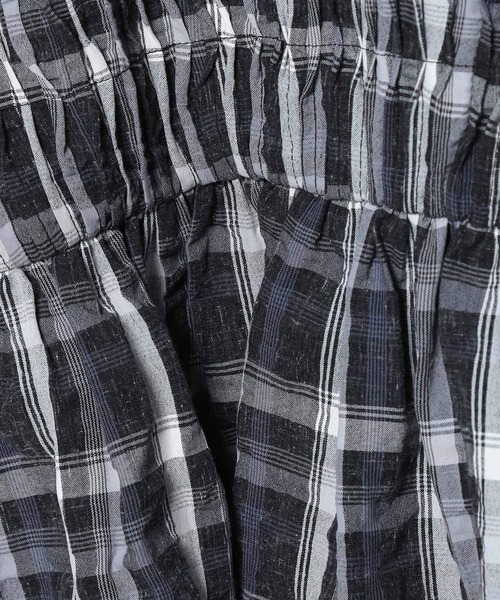 LOWRYS FARM(ローリーズファーム)の「チェックパフスリーブブラウス 289824(シャツ/ブラウス・レディース・ブラック/ホワイト・FREE)」の18枚目の写真