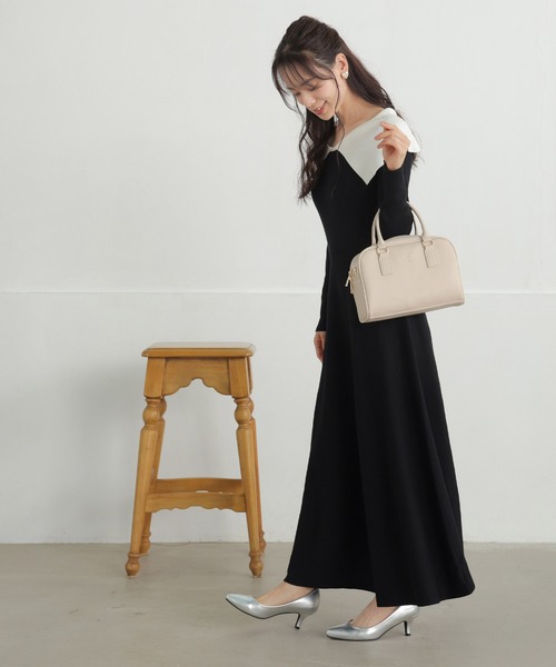 ALTROSE（アルトローズ）の「【500mlペットボトル収納可】2way ボストンバッグ ショルダーバッグ チャーム付き ブリジット（ボストンバッグ・レディース・アイボリー/ワインレッド/ブラウン/ブラック/ベージュ・FREE）」の15枚目の写真