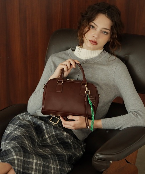 500mlペットボトル収納可】2way ボストンバッグ ショルダーバッグ