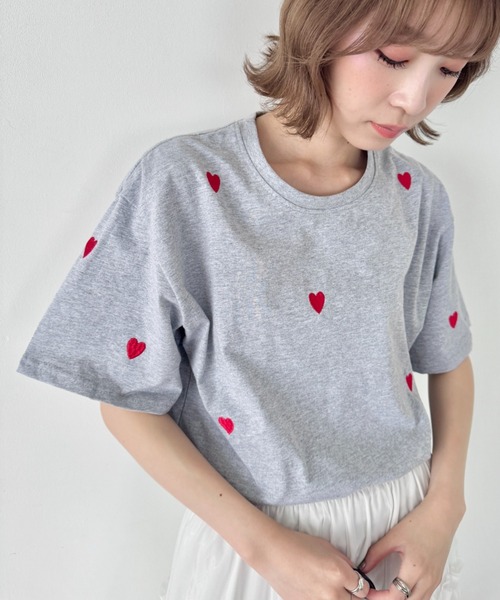 ★ MUCENT★シエラ レオパード ハート 半袖Tシャツ slim fit Amazon | [301-sanmaruichi-] Lindwurm Tシャツ メンズ 半袖