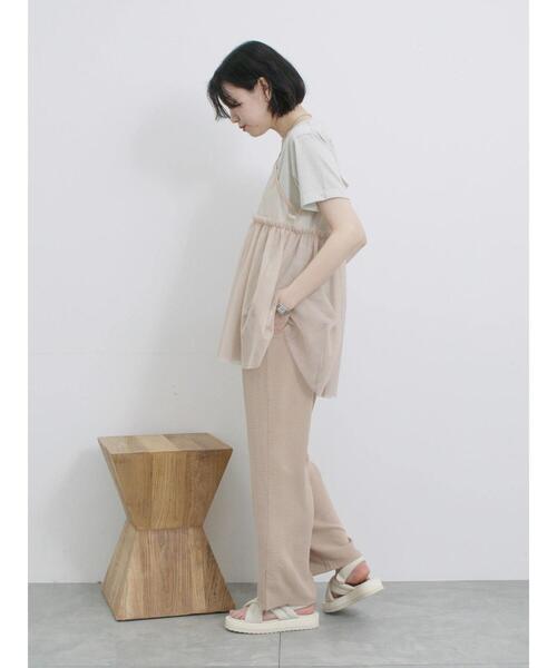 Samansa Mos2 blue（サマンサモスモスブルー）の「ラメチュールビスチェ（シャツ/ブラウス・レディース・ベージュ/シルバーグレー/グレー・F）」の17枚目の写真