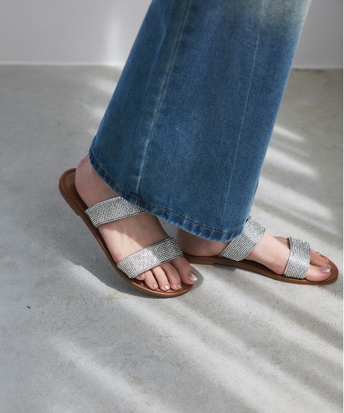 ad thie(アドティエ)の「ラインストーン フラットサンダル(サンダル・レディース・ゴールド/シルバー・LARGE/MEDIUM)」の20枚目の写真