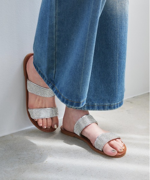 ad thie(アドティエ)の「ラインストーン フラットサンダル(サンダル・レディース・ゴールド/シルバー・LARGE/MEDIUM)」の22枚目の写真