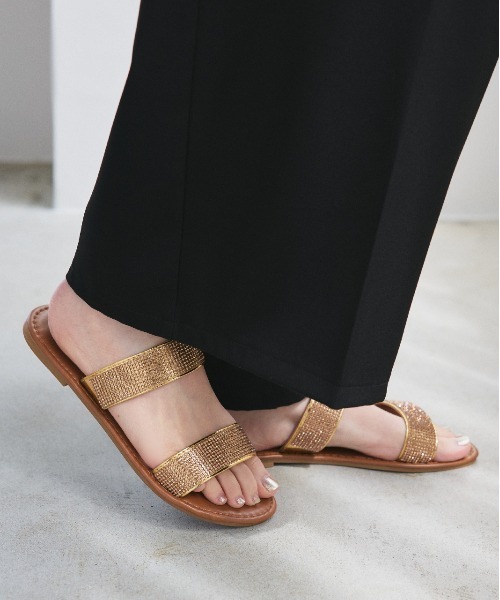 ad thie(アドティエ)の「ラインストーン フラットサンダル(サンダル・レディース・ゴールド/シルバー・LARGE/MEDIUM)」の11枚目の写真