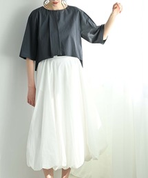 RAW FUDGE（ローファッジ）の「タックウエストバルーンスカート（スカート）」