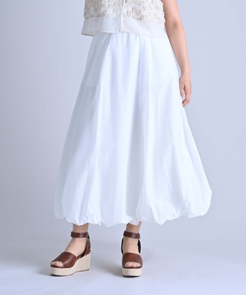 RAW FUDGE(ローファッジ)の「タックウエストバルーンスカート(スカート・レディース・サックスブルー/ブラック/ホワイト/チャコールグレー・M)」の8枚目の写真