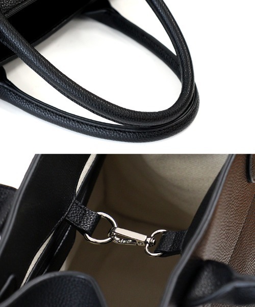 DONOBAN（ドノバン）の「サイドベルトA4トートバッグ（トートバッグ・レディース・キャメル/ブラック/モカ・ONE）」の17枚目の写真