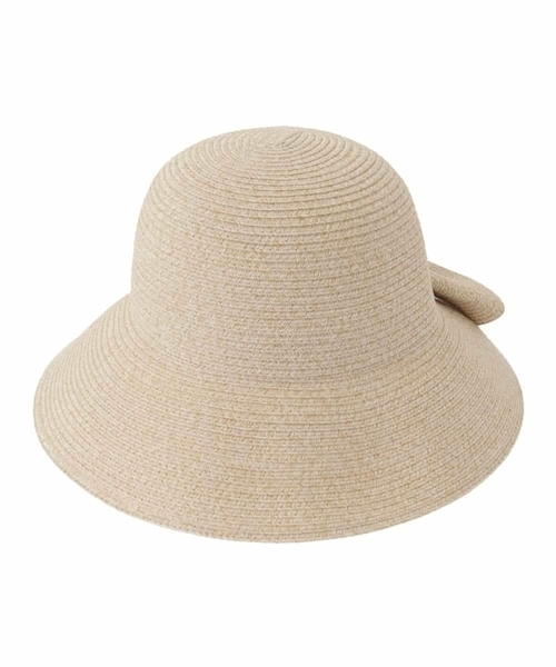 a.v.v（アーヴェヴェ）の「バックリボンハット（ハット・レディース・アイボリー/ブラック・38）」の3枚目の写真