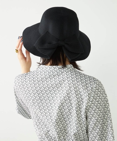 a.v.v（アーヴェヴェ）の「バックリボンハット（ハット・レディース・アイボリー/ブラック・38）」の17枚目の写真