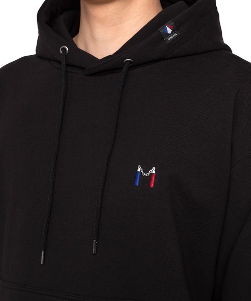 Mendrill(メンドリル)の「Mendrill French Terry Hoodie(パーカー・メンズ・ブラック/グレー・M/L/S)」の3枚目の写真