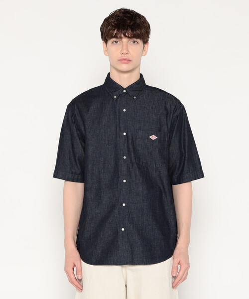 MEN'S DENIM DUNGAREE SHORT SLEEVE B.D SHIRT（シャツ/ブラウス