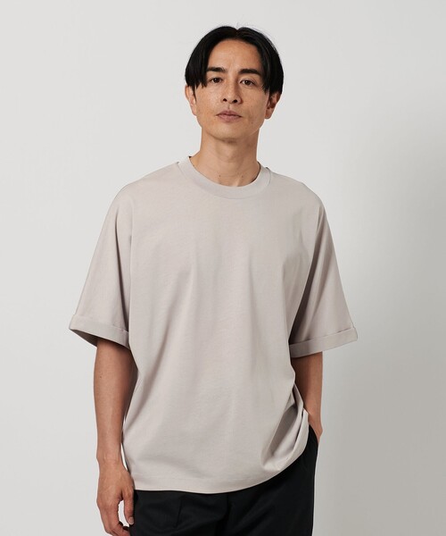 トゥモローランド トップス　カットソー　メンズ　日本製　ユナイテッドアローズ セール】ロールアップ ドルマン クルーネック Tシャツ（Tシャツ