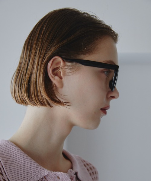 Aunt Marie's（アントマリーズ）の「太縁クリアレンズメガネ（メガネ・レディース・ブラック・FREE）」の6枚目の写真