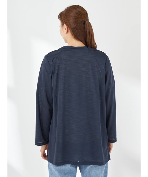 McGREGOR（マックレガー）の「【UVカット】リネン調ロングカーディガン（カーディガン/ボレロ・レディース・サンドグレー/ピンク/ネイビー・M/L）」の7枚目の写真