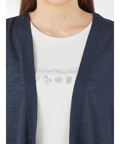 McGREGOR（マックレガー）の「【UVカット】リネン調ロングカーディガン（カーディガン/ボレロ・レディース・サンドグレー/ピンク/ネイビー・M/L）」の8枚目の写真