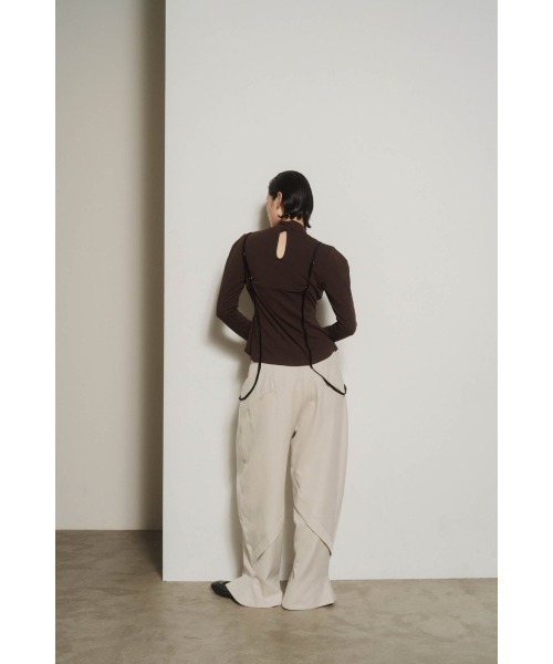 puff sleeves docking tops/gray,brown | KNUTH MARF