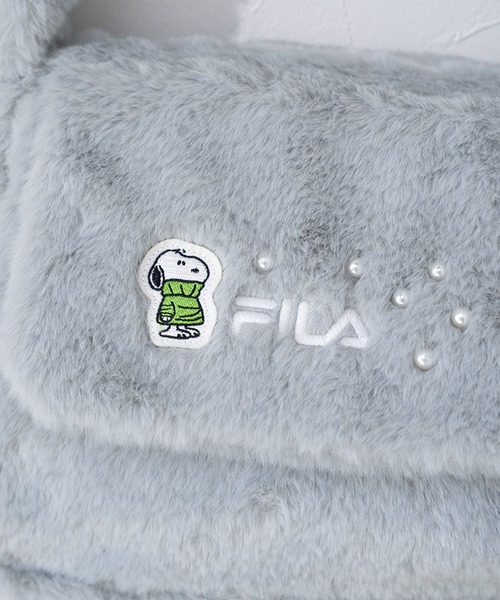 PEANUTS(ピーナッツ)の「【FILA】PEANUTS フェイクファーショルダーバック/ピーナッツ/コラボ(ショルダーバッグ・レディース・ブラウン/オフホワイト/ブルー・FREE)」の5枚目の写真