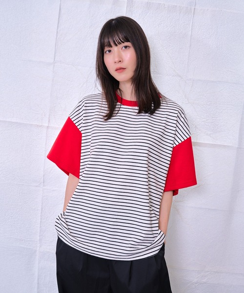Nora Lily（ノラリリー）の「【Nora Lily】Combination Pullover(UNISEX)（Tシャツ/カットソー・メンズ・ホワイト系その他/ブラック系その他/グレー系その他・FREE）」の5枚目の写真
