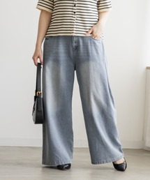 CLETTE（クレット）の「サイドタックデニムワイドパンツ（その他パンツ）」