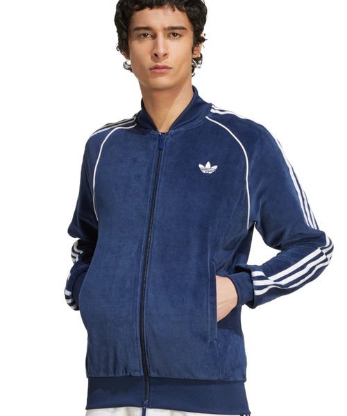 アディダス adidas SS VELOUR TRACKTOP adidas Originals Men's Super Star SST Adicolor Plush Velour