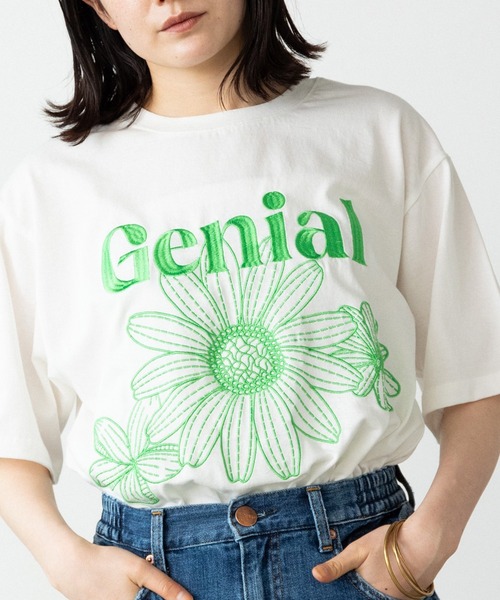 【Free People】ザ・テイルズ クロシェフラワーTシャツ The Tales Crochet Flower Tee | Free People
