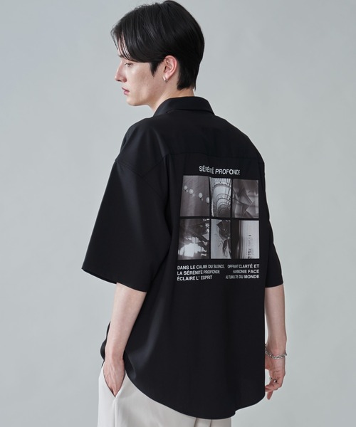BROWNY(ブラウニー)の「BROWNY/アムンゼンフォトプリントBIGシャツ(シャツ/ブラウス・メンズ・ブラック/ホワイト・MEDIUM/LARGE)」の16枚目の写真