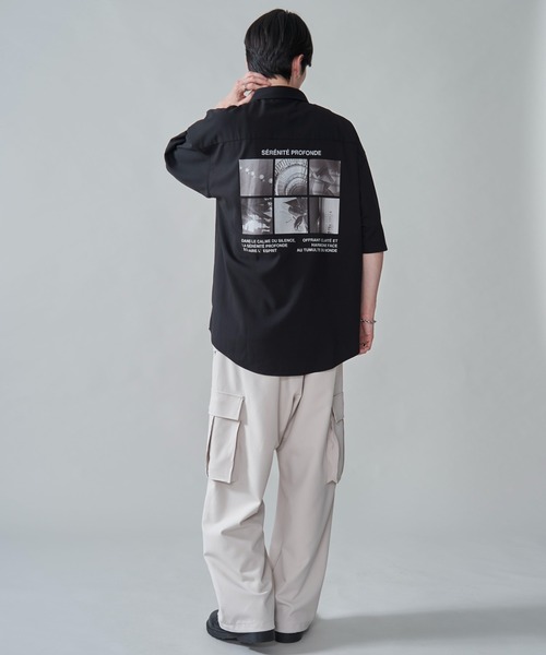 BROWNY(ブラウニー)の「BROWNY/アムンゼンフォトプリントBIGシャツ(シャツ/ブラウス・メンズ・ブラック/ホワイト・MEDIUM/LARGE)」の20枚目の写真