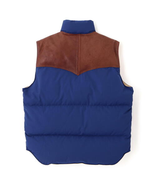 schott（ショット）の「Schott/ショット/LEATHER COMB. VEST/レザーコンビ ベスト（ダウンベスト・メンズ・ネイビー/ブラック・M/L/2XL/XL）」の20枚目の写真