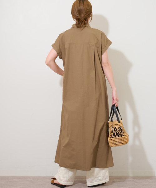 JOURNAL STANDARD relume(ジャーナルスタンダード レリューム)の「フレンチスリーブワンピース(ワンピース・レディース・ブラウン/ネイビー・FREE)」の5枚目の写真