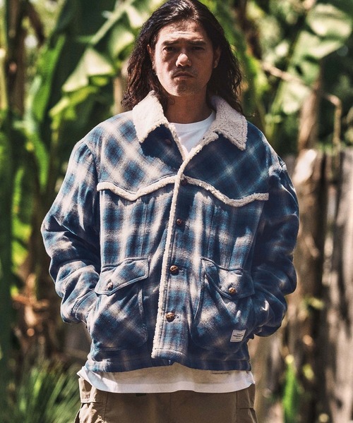 セール】mj10804- CHECK WESTERN BOA RANCH JKT ボアランチジャケット