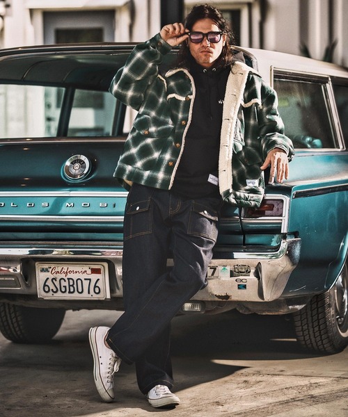 WONDER WALL MOTEL(ワンダーウォールモーテル)の「mj10804- CHECK WESTERN BOA RANCH JKT ボアランチジャケット(その他アウター・メンズ・グリーン/ブルー・S/M/L/XL)」の18枚目の写真