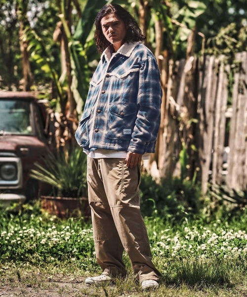 WONDER WALL MOTEL(ワンダーウォールモーテル)の「mj10804- CHECK WESTERN BOA RANCH JKT ボアランチジャケット(その他アウター・メンズ・グリーン/ブルー・S/M/L/XL)」の12枚目の写真