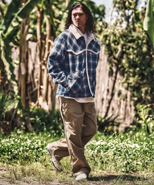 WONDER WALL MOTEL(ワンダーウォールモーテル)の「mj10804- CHECK WESTERN BOA RANCH JKT ボアランチジャケット(その他アウター・メンズ・グリーン/ブルー・S/M/L/XL)」の13枚目の写真