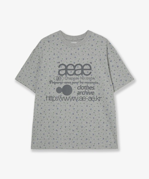 aeae(エーイーエーイー)の「WEB LOGO T-SHIRTS(Tシャツ/カットソー・レディース・クリーム/チャコールグレー/グレー/ライトグレー/ホワイト/グレー系その他・SMALL/MEDIUM)」の5枚目の写真