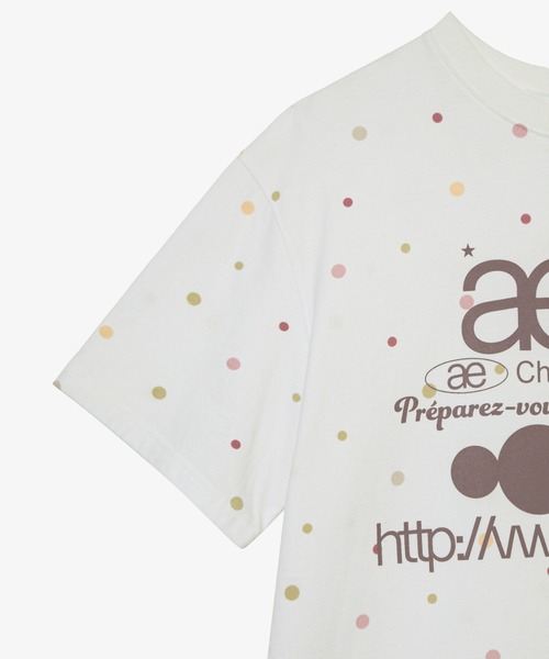 aeae(エーイーエーイー)の「WEB LOGO T-SHIRTS(Tシャツ/カットソー・レディース・クリーム/チャコールグレー・SMALL/MEDIUM)」の6枚目の写真