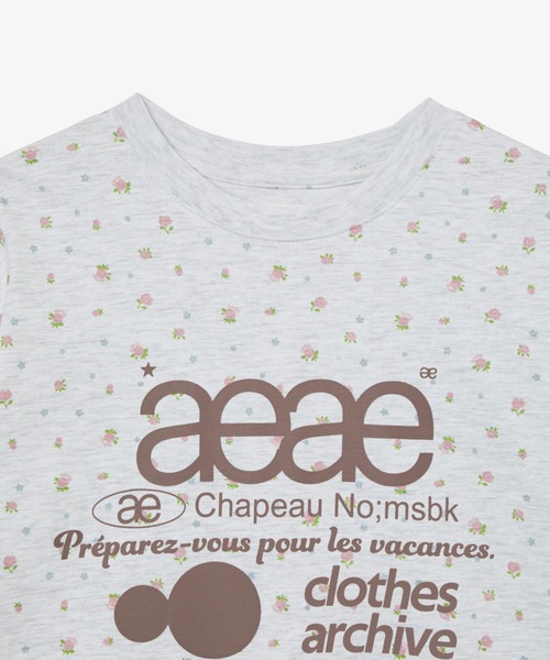 aeae(エーイーエーイー)の「WEB LOGO T-SHIRTS(Tシャツ/カットソー・レディース・クリーム/チャコールグレー・SMALL/MEDIUM)」の11枚目の写真