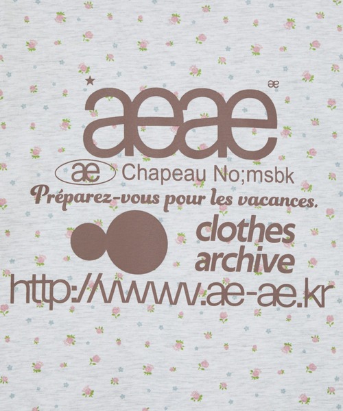 aeae(エーイーエーイー)の「WEB LOGO T-SHIRTS(Tシャツ/カットソー・レディース・クリーム/チャコールグレー・SMALL/MEDIUM)」の12枚目の写真
