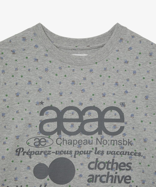 aeae(エーイーエーイー)の「WEB LOGO T-SHIRTS(Tシャツ/カットソー・レディース・クリーム/チャコールグレー・SMALL/MEDIUM)」の15枚目の写真