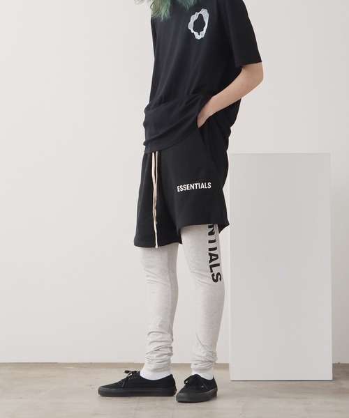 FOG ESSENTIALS(エフオージーエッセンシャルズ)の「FOG ESSENTIALS/エッセンシャルズ COMPRESSION LOGO LEGGINGS レギンス 夏物 夏服(レギンス/スパッツ・レディース・ブラック/ヘザーグレー/クリーム・XXL/XL)」の15枚目の写真