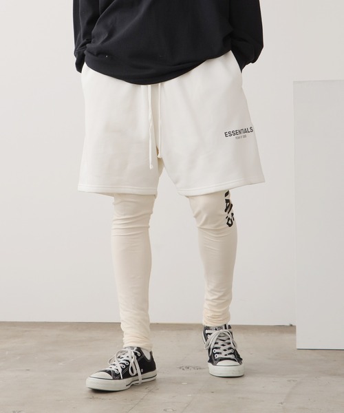 FOG ESSENTIALS(エフオージーエッセンシャルズ)の「FOG ESSENTIALS/エッセンシャルズ COMPRESSION LOGO LEGGINGS レギンス 夏物 夏服(レギンス/スパッツ・レディース・ブラック/ヘザーグレー/クリーム・XXL/XL)」の19枚目の写真