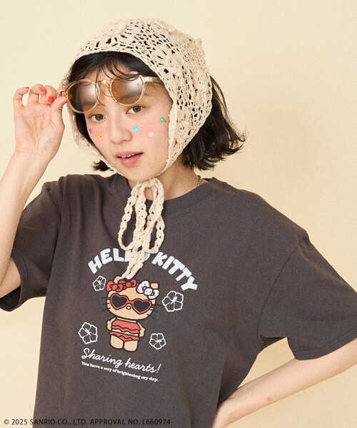 tシャツ SANRIO/サンリオ SANRIO 'HELLO KITTY' SUMMER サーフTシャツ/ハローキティ サマーサーフ プリントTシャツ FREAK'S STORE｜SANRIO 'HELLO KITTY' SUMMER サーフTシャツ
